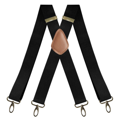 Men's X-Back Suspenders with Hook Clips